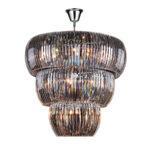 LUSTRE DUBAI 13L G9 DE CRISTAL K9 TRANSPARENTE CH1020-2 CHANDELIE - Miniatura