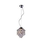 PENDENTE AMSTERDÃ 1L E14 DE CRISTAL K9 AMBAR CH70075-A CHANDELIE - Miniatura