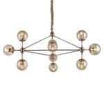 PENDENTE SPUTNIK COBRE 10L E27 CH2750-4 CHANDELIE - Miniatura