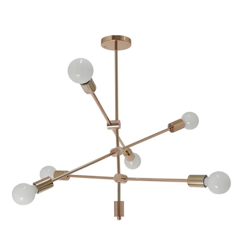 PENDENTE SPUTNIK ROSE SINGLE 6L E27 CH2753-1 CHANDELIE