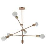 PENDENTE SPUTNIK ROSE SINGLE 6L E27 CH2753-1 CHANDELIE - Miniatura