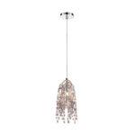 PENDENTE GLAMOUR 1L G9 DE CRISTAL CONHAQUE CH2094-1 CHANDELIE - Miniatura