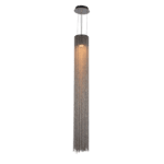 PENDENTE MOAI 1L GU10 DE CRISTAL NÍQUEL REDONDO CH2102-3 CHANDELIE - Miniatura