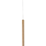 PENDENTE TUBE DE ALUMÍNIO LED 3W 3000K COBRE CH2088-3 CHANDELIE - Miniatura