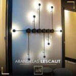 ARANDELA LESCAUT LED 7W 3000K ALUMÍNIO PRETA CH0605-3 CHANDELIE - Miniatura