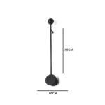 ARANDELA LESCAUT LED 4W 3000K ALUMÍNIO PRETA CH0605-2 CHANDELIE - Miniatura