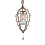 PENDENTE TAJ MAHAL 1L E14 METAL DOURADO CH2035-3 CHANDELIE - Miniatura