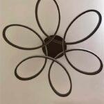 PLAFON FLAT LED 58W 3000K MARROM ALUMINIO CH8592-2 CHANDELIE - Miniatura