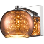 ARANDELA SIDNEY COBRE VIDRO METALIZADO BLL01-CB CHANDELIE - Miniatura