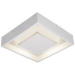 PLAFON SOBREPOR QUADRADO DOUX 18,5W 3000K BRANCA LUMICENTER - Miniatura