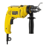 FURADEIRA ELÉTRICA DE IMPACTO E PARAFUSADEIRA 600w 2900rpm 13mm 127V SDH600BR STANLEY - Miniatura