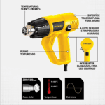KIT SOPRADOR TERMICO 1800W 127V COM MALETA STXH2000K-BR STANLEY - Miniatura