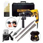 MARTELETE PERFURADOR ROMPEDOR SDS PLUS 800W 127V D25133K DEWALT + KIT COMPLETO - Miniatura