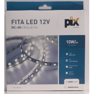 FITA LED IP20 10W/M 120LED 12V 4000K CT/5M PIX