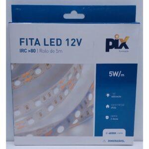 FITA LED IP20 5W/M 60LED 12V 4000K CT/5M PIX