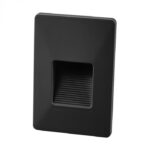 LED BALIZADOR PAREDE EMBUTIR PRETO 2W IP65 BIV 3000K - Miniatura