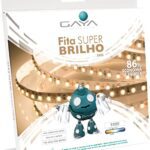 LED FITA  IP20 12W/M 120LED 12V 3000K CT/5M SUPER BRILHO GAYA - Miniatura