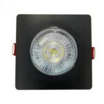 SPOT EMBUTIDO QUADRADO 5W 3000K MR16 PRETO - Miniatura