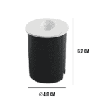 LED BALIZADOR PAREDE EMBUTIR BRANCO REDONDO 2W IP65 BIV 3000K GAYA - Miniatura