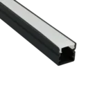 PERFIL P/FITA LED BABY SOBREPOR PRETO 8MM 2M GAYA - Miniatura