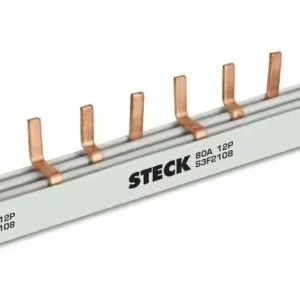 Barramento DIN Pente Tripolar 80A 12 Polos CEMAR 928033 - STECK S3F210B