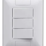 Interruptor 4X2 3 Teclas Simples Branco Tramontina Aria 57241070 - Miniatura