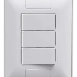 Interruptor 4X2 3 Teclas Simples Branco Tramontina Aria 57241070