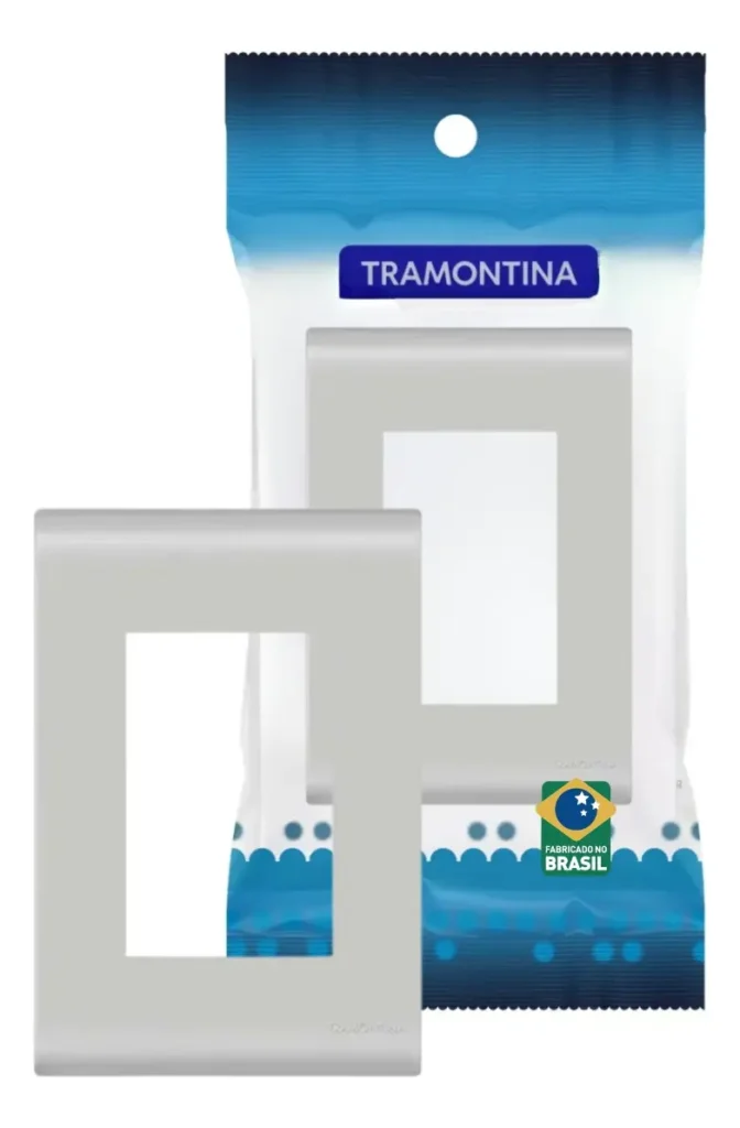 Placa 4×2 3 Postos Tramontina Branca Liz 57106007
