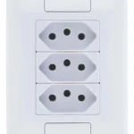 Tomada 4X2 Tripla 2 Polos + Terra 20A Tramontina Branco Aria 57241079 - Miniatura