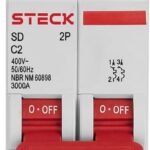 Disjuntor Bipolar 2A STECK - Miniatura