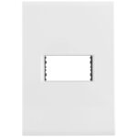 Placa 4X2 1 Posto Horiz Tramontina Liz Branca 57106004 - Miniatura