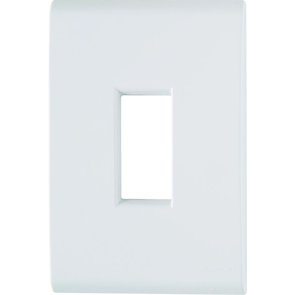 Placa 4×2 com 1 Posto Vertical Tramontina Liz Branca – Ref. 57106003