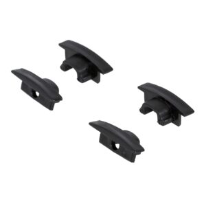 Kit de Tampas para Perfil Slim de Embutir Preto Gaya – Ref. 1207