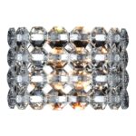 ARANDELA COPENHAGUE 2L G9 DE CRISTAL K9 CASTANHA TRANSPARENTE A70020-C CHANDELIE - Miniatura
