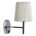 ARANDELA DE METAL BRANCA CH0008-1 CHANDELIE - Miniatura