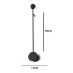 ARANDELA LESCAUT LED 4W 3000K ALUMÍNIO PRETA CH0605-2 CHANDELIE - Miniatura