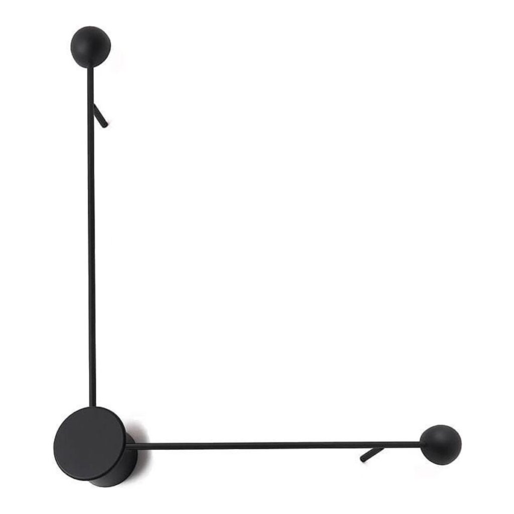 ARANDELA LESCAUT LED 7W 3000K ALUMÍNIO PRETA CH0605-3 CHANDELIE