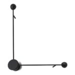 ARANDELA LESCAUT LED 7W 3000K ALUMÍNIO PRETA CH0605-3 CHANDELIE - Miniatura