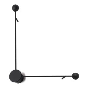 ARANDELA LESCAUT LED 7W 3000K ALUMÍNIO PRETA CH0605-3 CHANDELIE