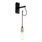 ARANDELA METAL PRETO E COBRE 21x8x45CM AR1247CO NEWLINE - Miniatura