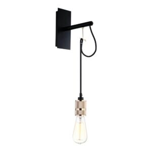ARANDELA METAL PRETO E COBRE 21x8x45CM AR1247CO NEWLINE