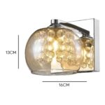 ARANDELA SIDNEY CAFE VIDRO METALIZADO BLL01-CO CHANDELIE - Miniatura