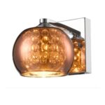 ARANDELA SIDNEY COBRE VIDRO METALIZADO BLL01-CB CHANDELIE - Miniatura