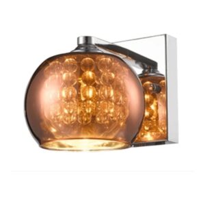 ARANDELA SIDNEY COBRE VIDRO METALIZADO BLL01-CB CHANDELIE