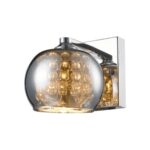 ARANDELA SIDNEY CROMADO VIDRO METALIZADO BLL01-C CHANDELIE - Miniatura