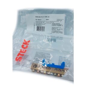 Barramento de Neutro Azul 10 Terminais com Suporte para Trilho DIN Steck – Ref. SBN10T