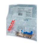 Barramento de Neutro Azul 10 Terminais com Suporte para Trilho DIN Steck – Ref. SBN10T - Miniatura