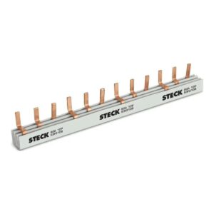 Barramento DIN Pente Tripolar 80A 12 Polos CEMAR 928033 - STECK S3F210B