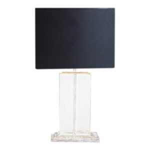 Base para Abajur Classic Vidro Metal Cromado XL1115 Bella