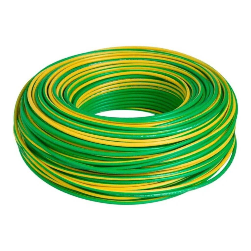 CABO FLEXIVEL 750V 1,50MM VERDE E AMARELO (metro)